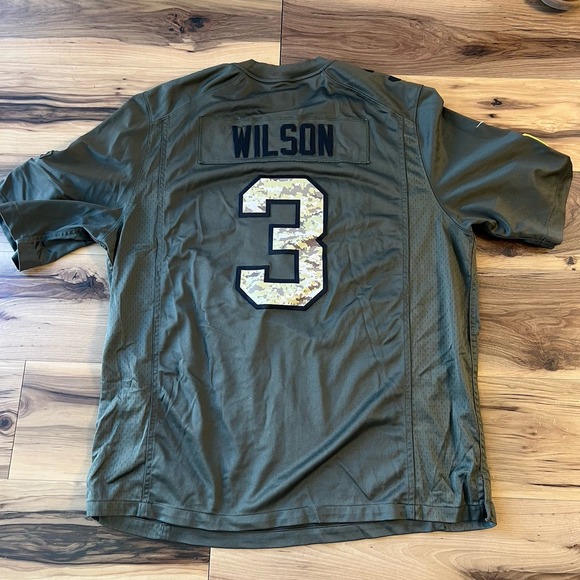NFL Seattle Seahawks Russell Wilson Mens Nike Salute to Service Jersey Sz XXL - Picture 8 of 9